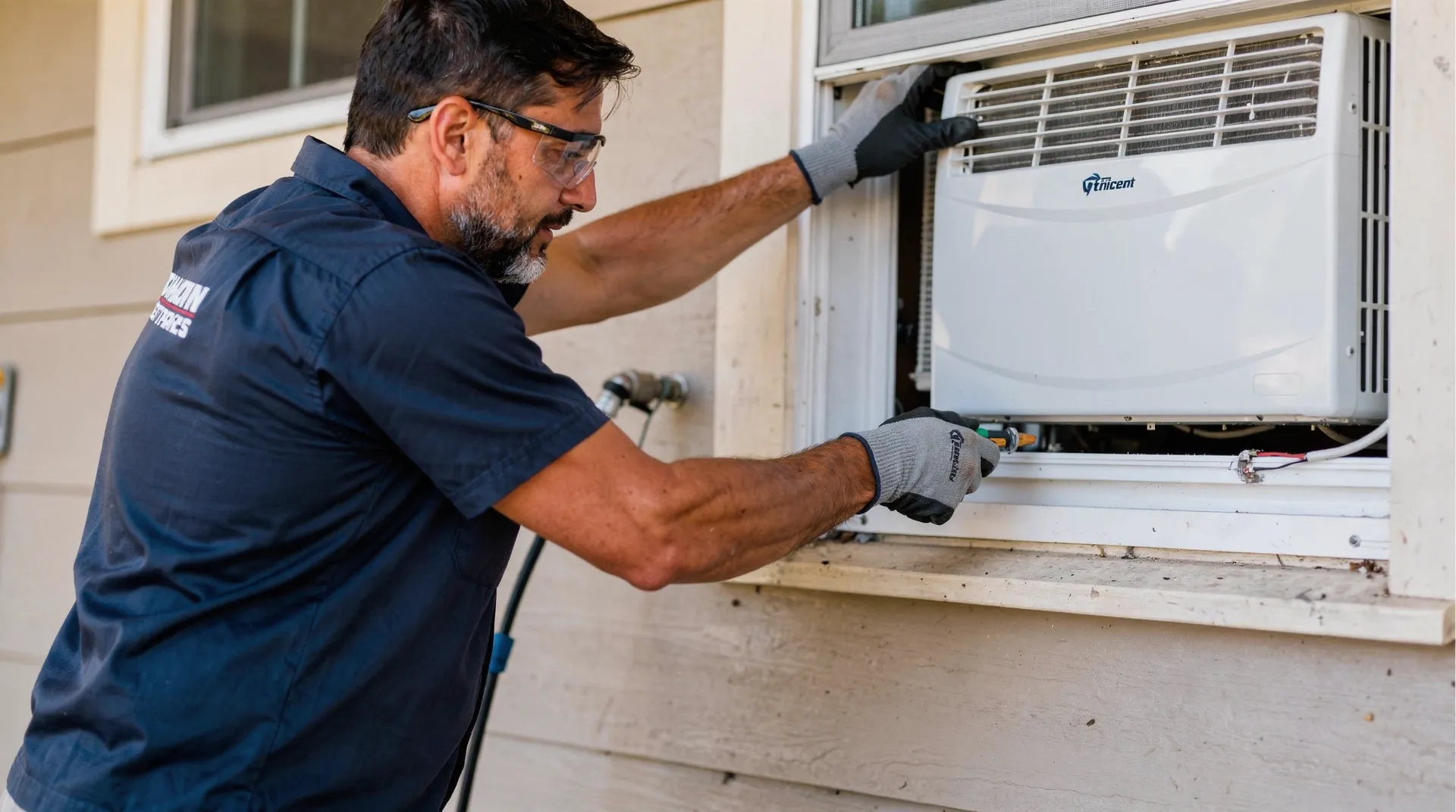 HVAC Services (heating, Ventilation, Air Conditioning) and Commercial Refrigeration 1 There are four main types of home air conditioning units and systems, each functioning